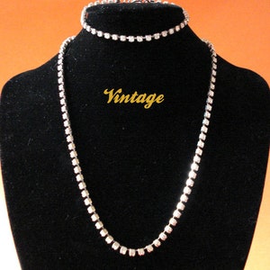 Vtg Gold Necklace And Bracelet 1980 image 2