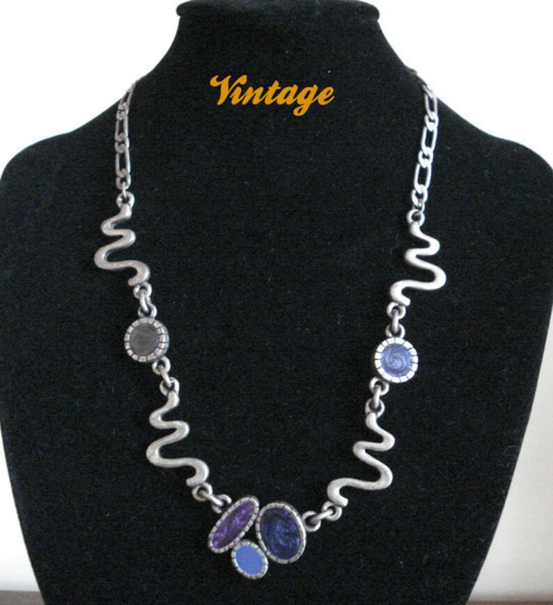 Vtg Chico's designer Signed Necklace image 1