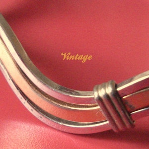 Vtg Silver And Gold Bracelet avon 60 image 3