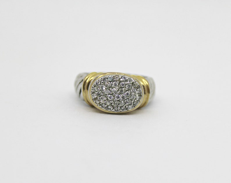 Vintage Ring 18 K CRYSTALS image 2