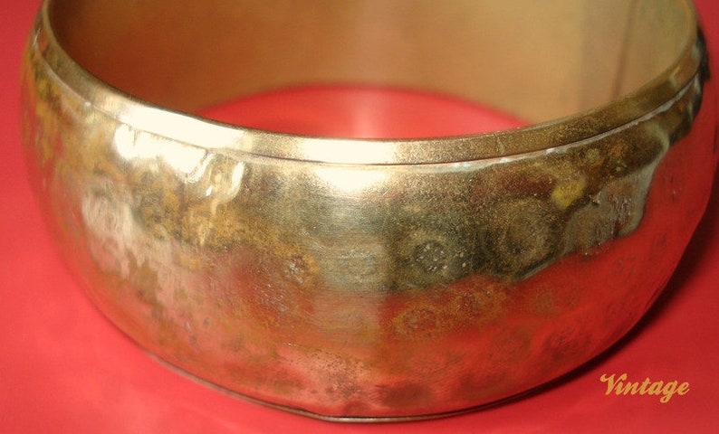 BRASS BRACELET VTG 70's image 2