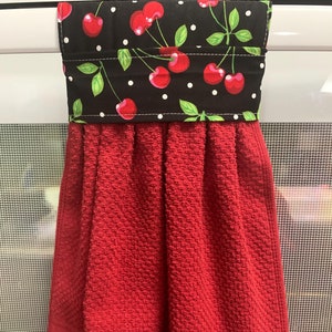 Wrap towel, Hanging dish towel, Oven Towel,  Decorative towel,  Hanging Terry towel, Towel with strap, New style, no snaps