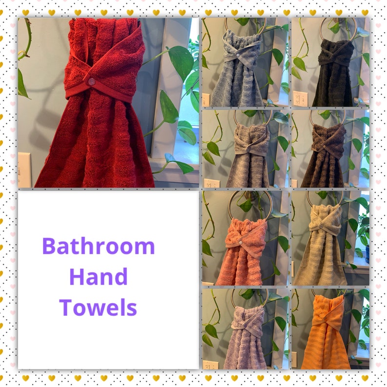 Snappy Bathroom Hand Towel Hanging Hand Towel Towel With - Etsy