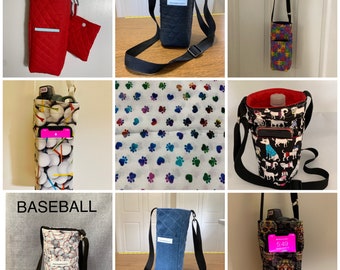 Water Bottle Holder Cross Body Etsy Water Bottle Holder Cross Body Etsy
