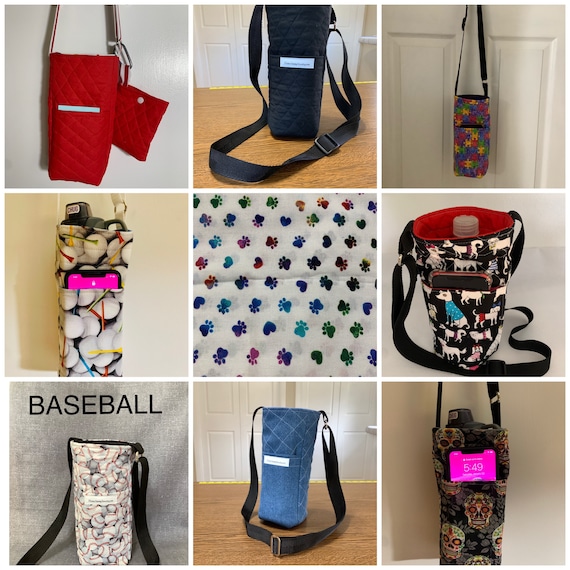 Water Bottle Kozy Bottle Carrier W Add On Pouch Bottle Etsy