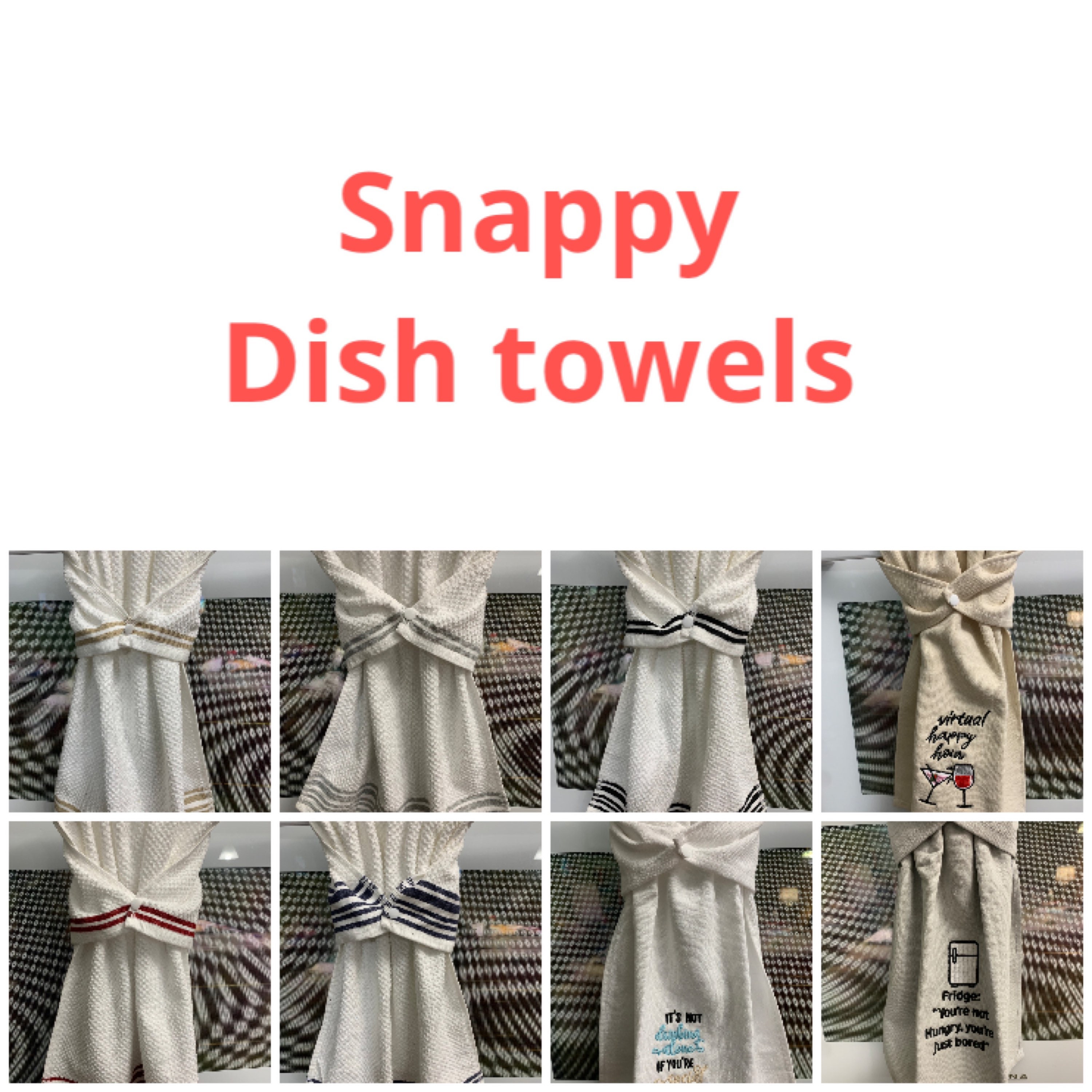 2 Snappy Dish Towels Hanging Towel Oven Towel Towel With 