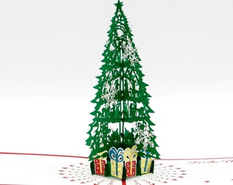 Merry Christmas Rouge, Sapin Cologne, Pop Up Carte Carte De