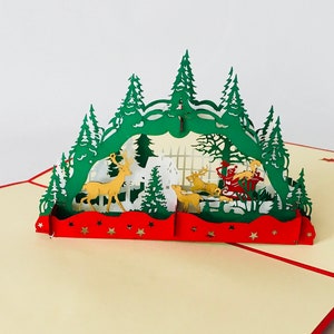 Schwibbogen mit Winterlandschaft, 3D-Karten