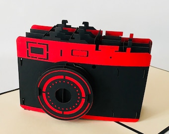 カメラ、デジカメ折りたたみカード、3Dバースデーカード、ポップアップカメラ、カメラ引換券、旅行券、フォトホビーギフト、3Dカメラ