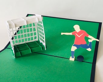 Fussball, Klappkarten / 3D-Karten / Pop-Up Karten