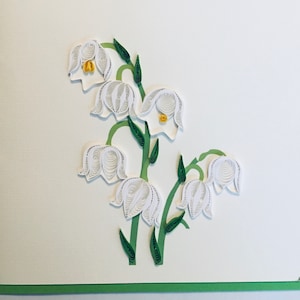 Lily of the valley, quilling cards