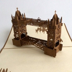 Tower Bridge 2, folding card / 3D card / pop-up