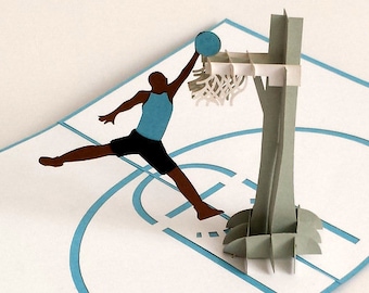 Basketbal, Klappkarten / 3D-Karten / Pop-Up Karten