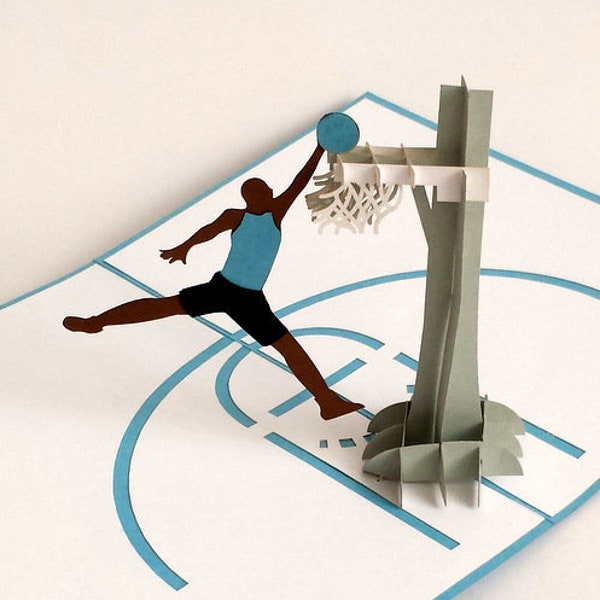 Basketbal, Klappkarten / 3D-Karten / Pop-Up Karten