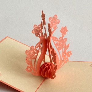Blossom, folding card / 3D card / pop up card