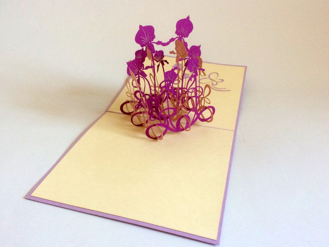 Acheter 1pc nouvelle carte de voeux pliante 3d tridimensionnelle petite carte maternelle pour enfants souhaits d'anniversaire créatifs pliant carte de message de remerciement