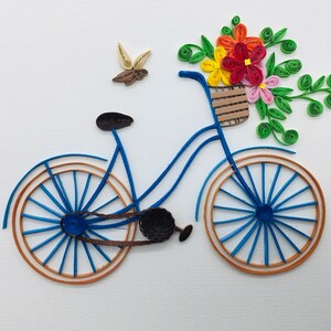 Vélo 10, carte quilling