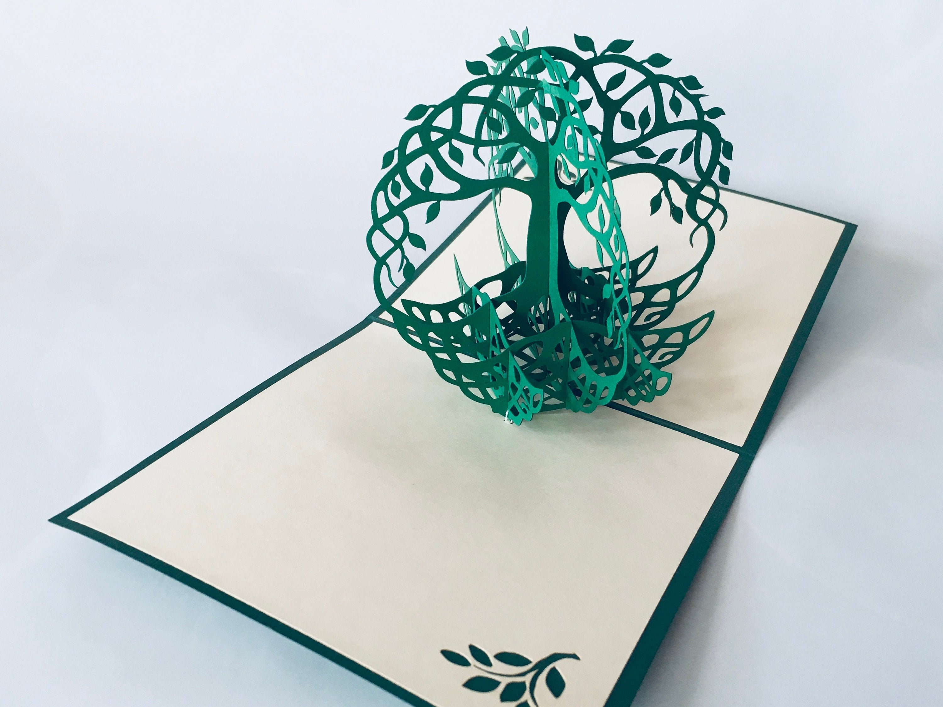 Lebensbaum 3D-Karte klappkarte pop up karte | Etsy