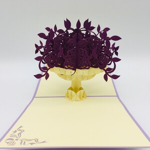 Rosenstrauss, Klappkarte /Pop-up/ 3D-Karte/Muttertag-Geschenk, Pop-up Geschenk, Rosen Geburtstagskarte, 3D Roses card, Pop-up Blumenkarte Bild 5