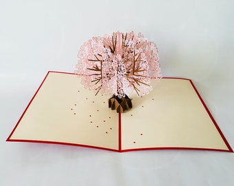 APOTODITO Rose Card, Biglietto Pop Up con Musica e Luci, Biglietti Pop Up con Fiori, Mazzo di Fiori 3D Pop Up, Regalo per Compleanni, San Valentino, Festa della Mamma per Donne, Moglie