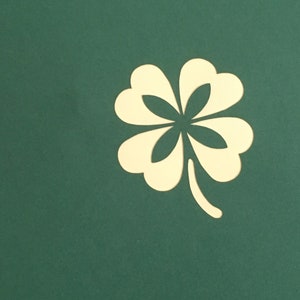 Glücksklee, Lucky clover, pop up card, 3D-Karte, Pop Up Karte, Geschenk zum St. Patrick's Tag, Grußkarte zum St. Patrick's Tag, Bild 3