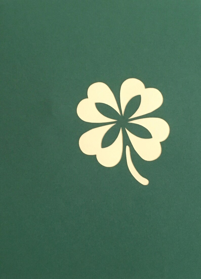 Glücksklee, Lucky clover, pop up card, 3D-Karte, Pop Up Karte, Geschenk zum St. Patrick's Tag, Grußkarte zum St. Patrick's Tag, Bild 3