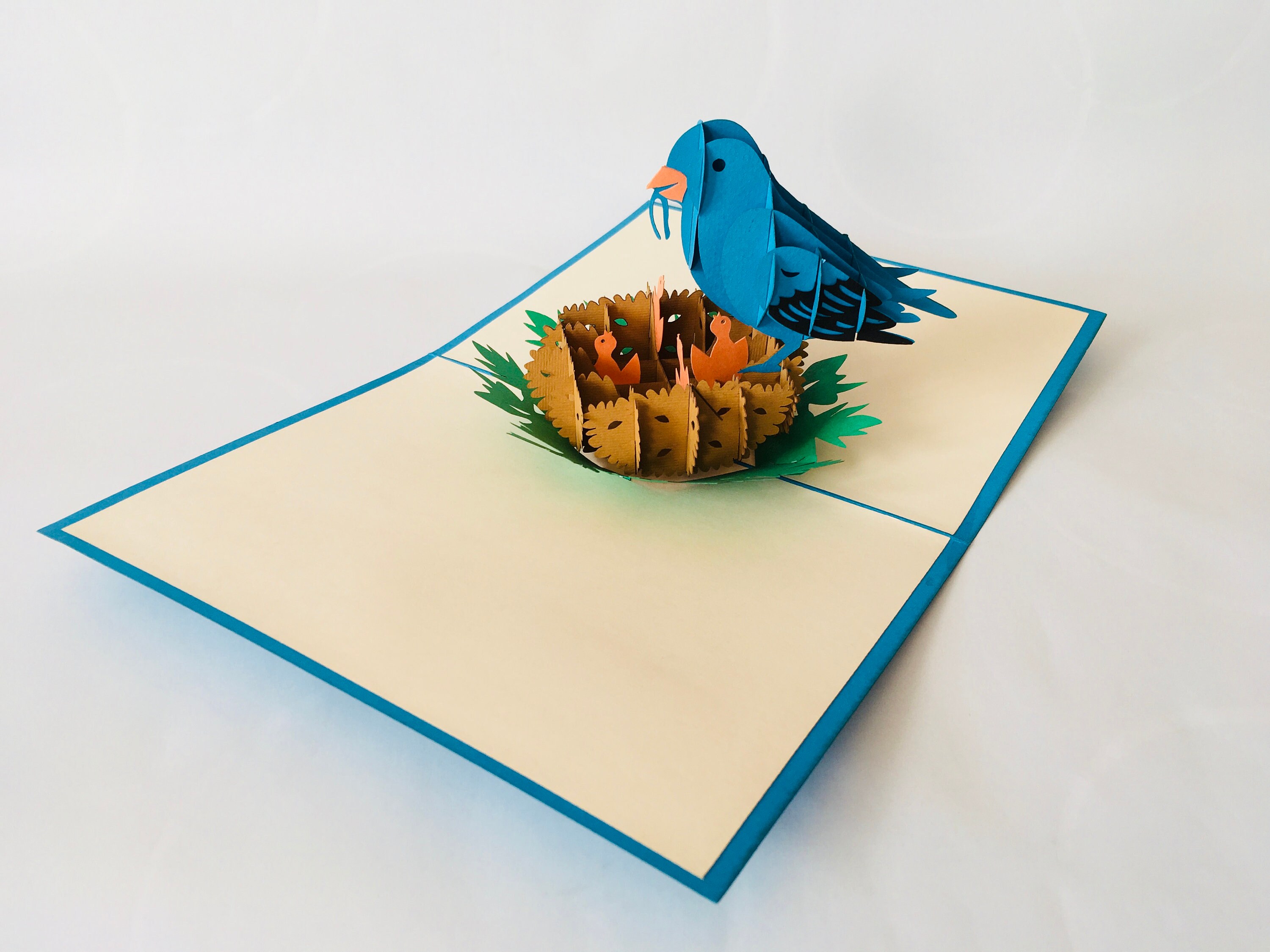 Chandelier Bird House Family 3D Card