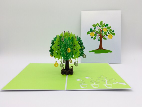 Árbol Verde, Naturaleza, Bosque, árbol De La Vida, Tarjeta Plegable 3D, Tarjeta Desplegable, Tarjeta De Felicitación, Tarjeta De Felicitación, Tarjeta De Regalo (verde