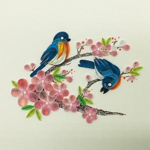 Flamingo quilling card