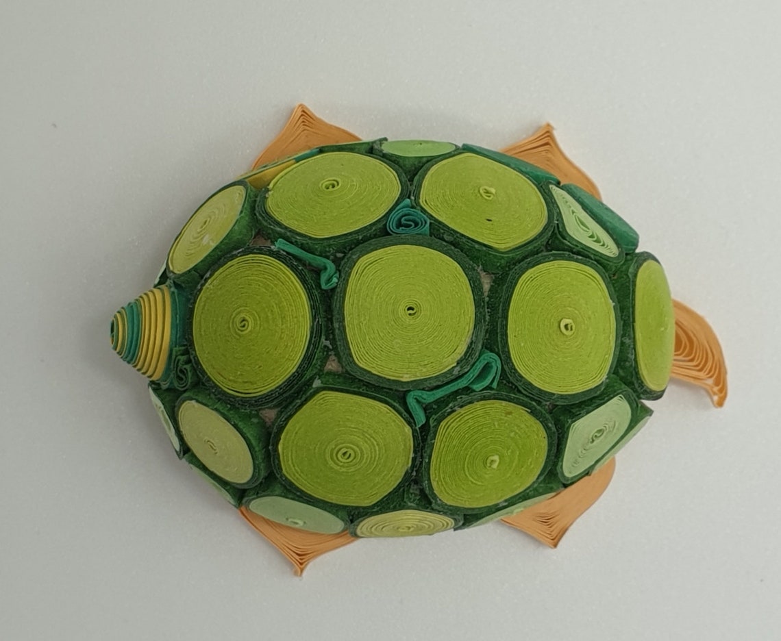 Quilling turtle self made quilling turtle unique quilling Etsy