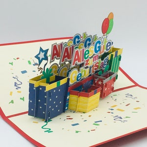 Alles Gute zum Geburtstag, Geburtstagskarte, pop up Karte, 3D Karte Bild 4