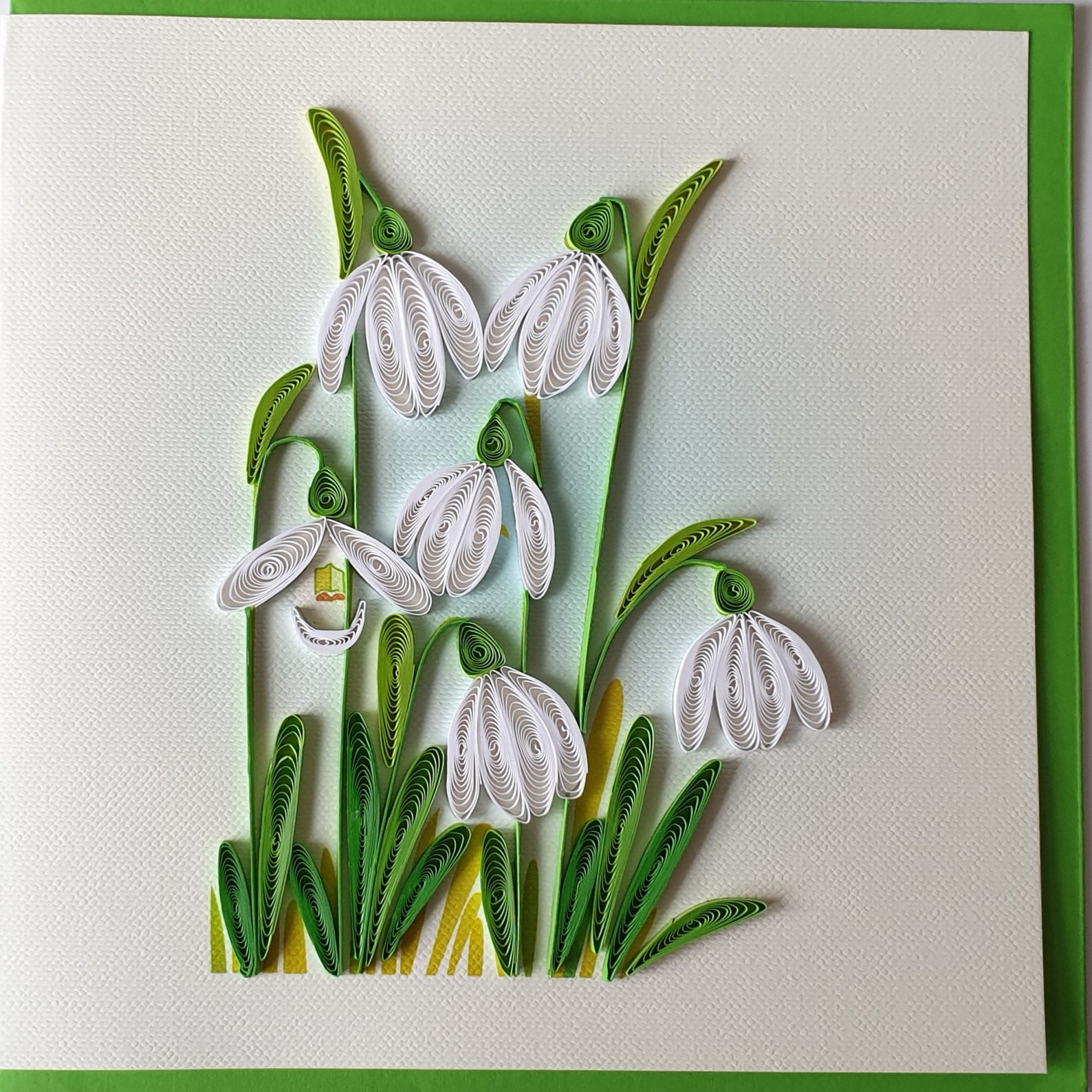 Schneeglöckchen Quilling-Karte quilled snowdrop flower | Etsy