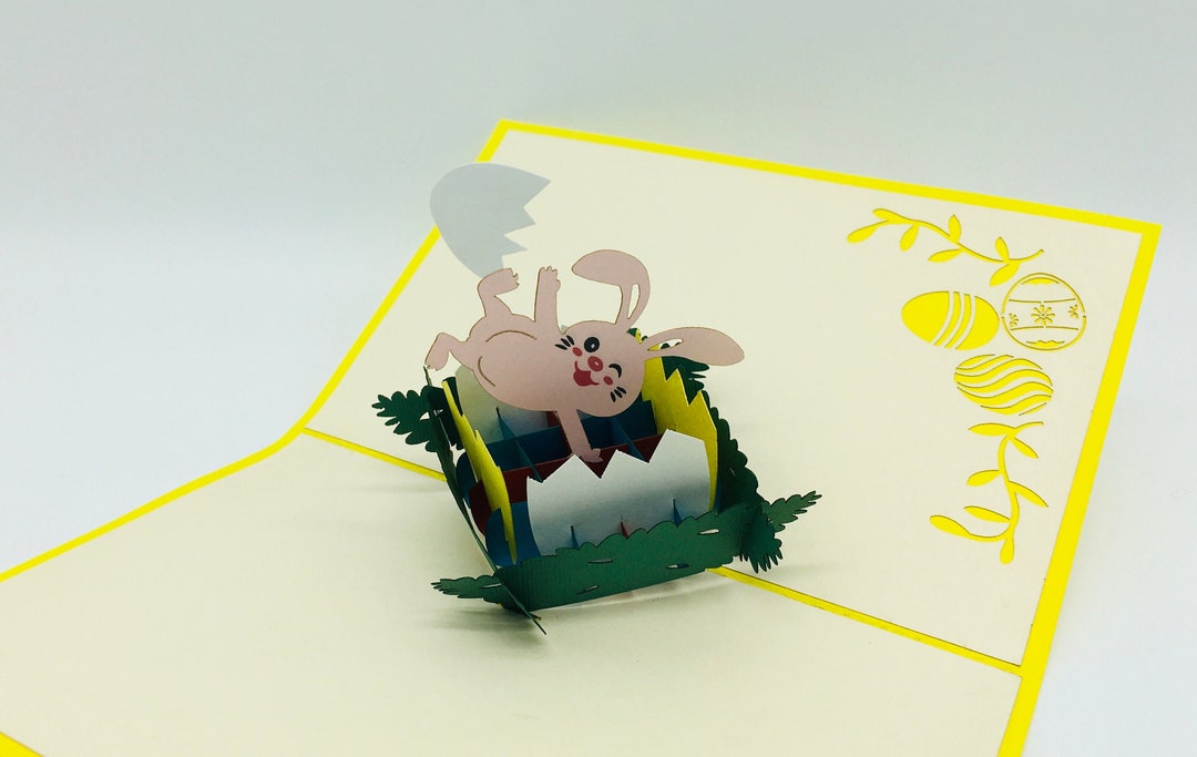 Easter Bunny, 3D Card, Pop up Card, Greeting Card - Etsy