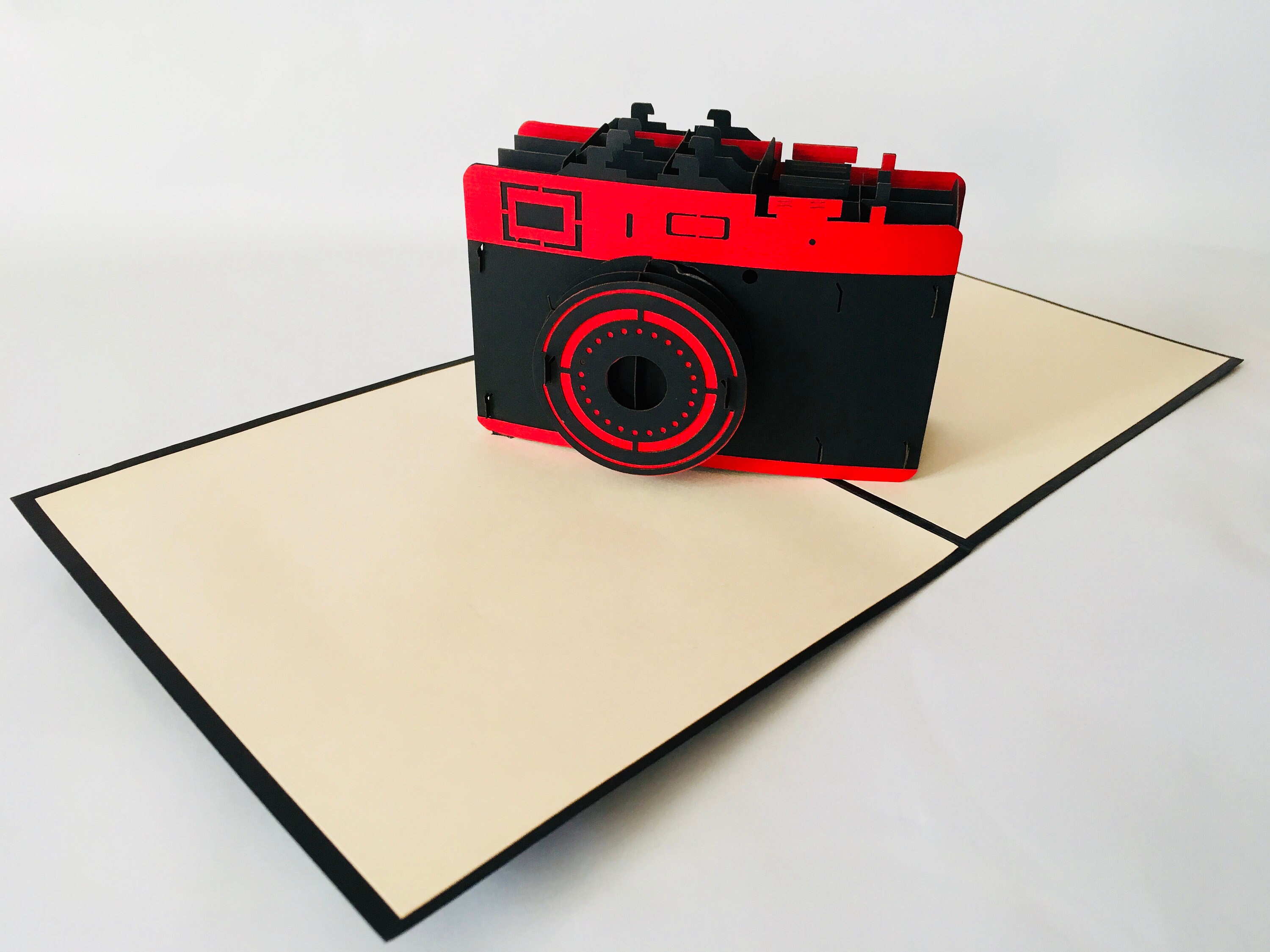 Tarjetas Cumpleaños Originales Tarjeta Pop-up 3D De Cámara De Fotos LIN17570 - Desplegable Para Cumpleaños Y Regalos Tarjeta Plegable Alemana