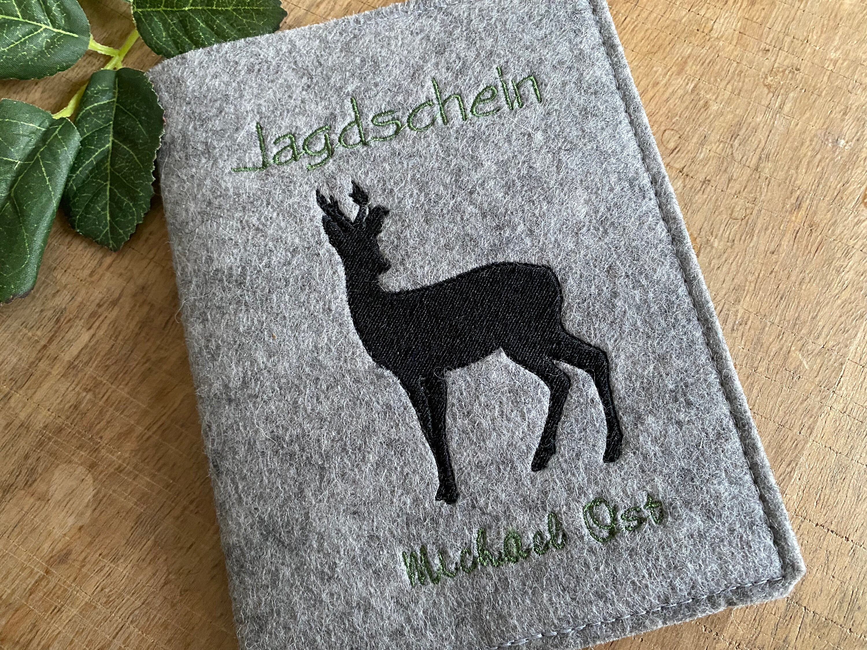 JAGDSCHEIN ETUI WBK Antikleder Hirschmotiv Jagd Mappe Leder Ausweismappe  Jagd EUR 25,99 - PicClick DE