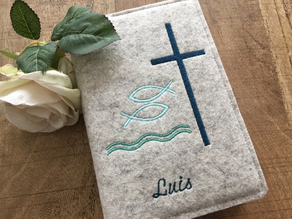 Hymn book cover made of wool felt for communion / felt cover for hymn book