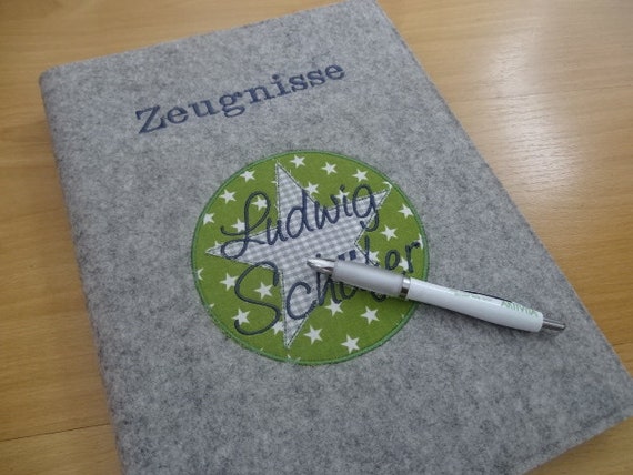 certificate folder / folder gray/green