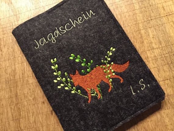 Case for hunters - cover for hunting license - FUCHS