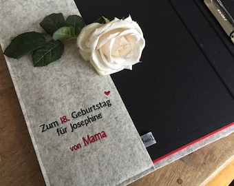 Personalized recipe binder (optional extra) - Gift for an 18th birthday, wedding gift, farewell gift for a teacher