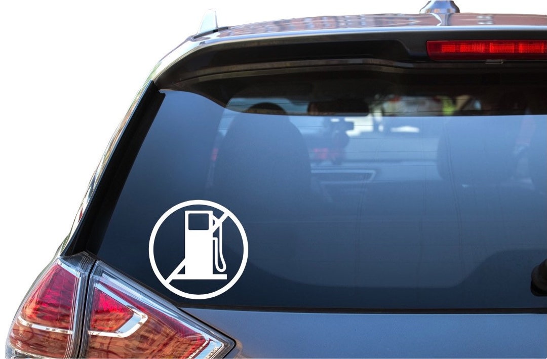 Electric Car Decal EV Decal No Gas Decal Electric Car Gift Etsy