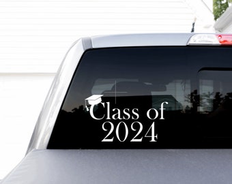 Class of 2024 Sticker, Graduation Gift, Gifts for Seniors, Class of 2024 Car Decal