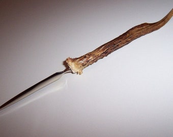 Letter opener made of deer horn