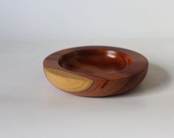 Small bowl made of plum wood