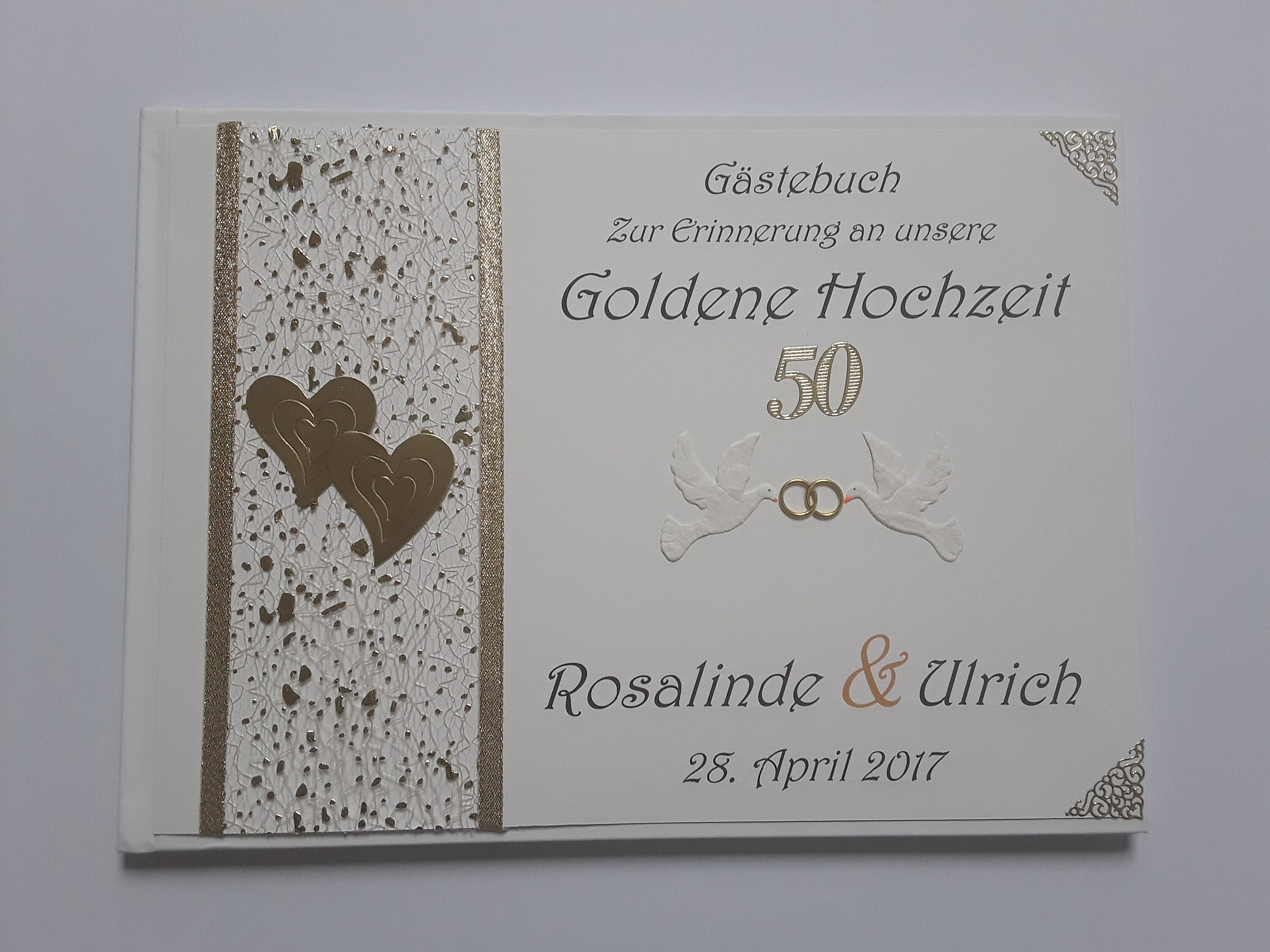 Gästebuch Goldene oder Diamantene Hochzeit A4 Etsy