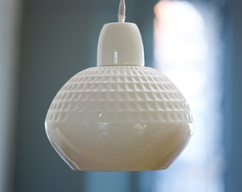Fancy Half Ceramic Pendant Light