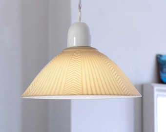 Chevron Ceramic Pendant Light