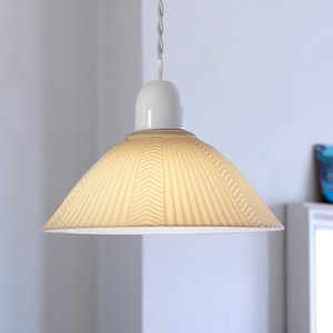 Chevron Ceramic Pendant Light