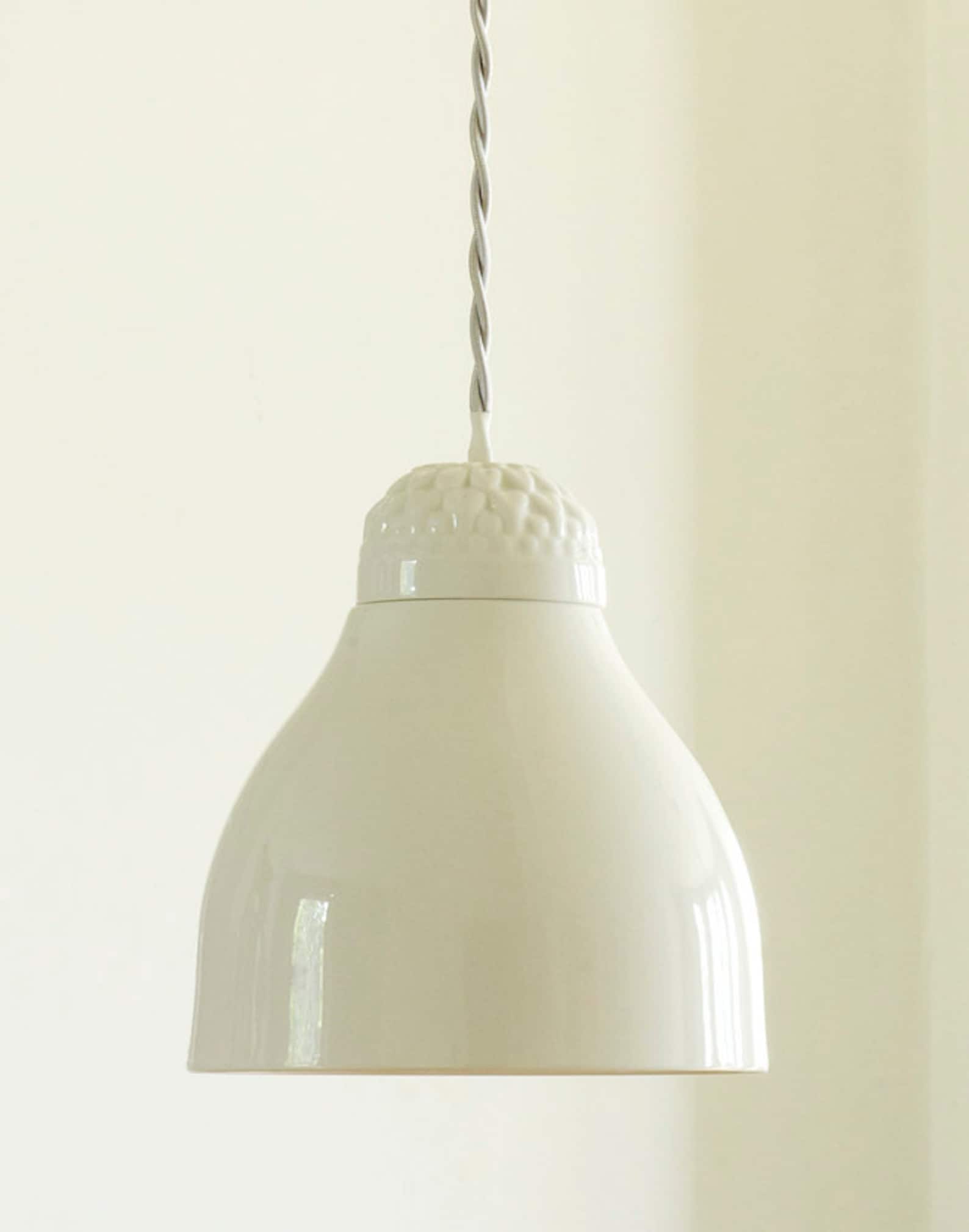 Flower Ceramic Pendant Light Etsy