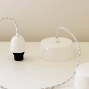 Simple Ceramic Hanging Pendant Set