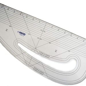 HAND ® 6511B Imperial Pattern Marking Ruler - Hard Plastic